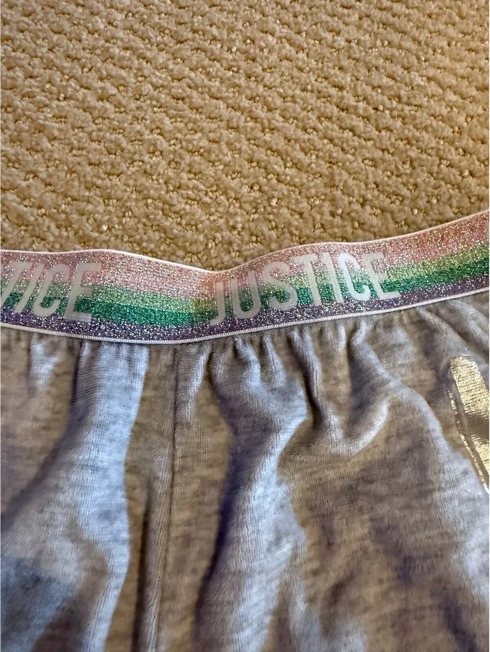 Justice size 14/16 happy vibes shorts